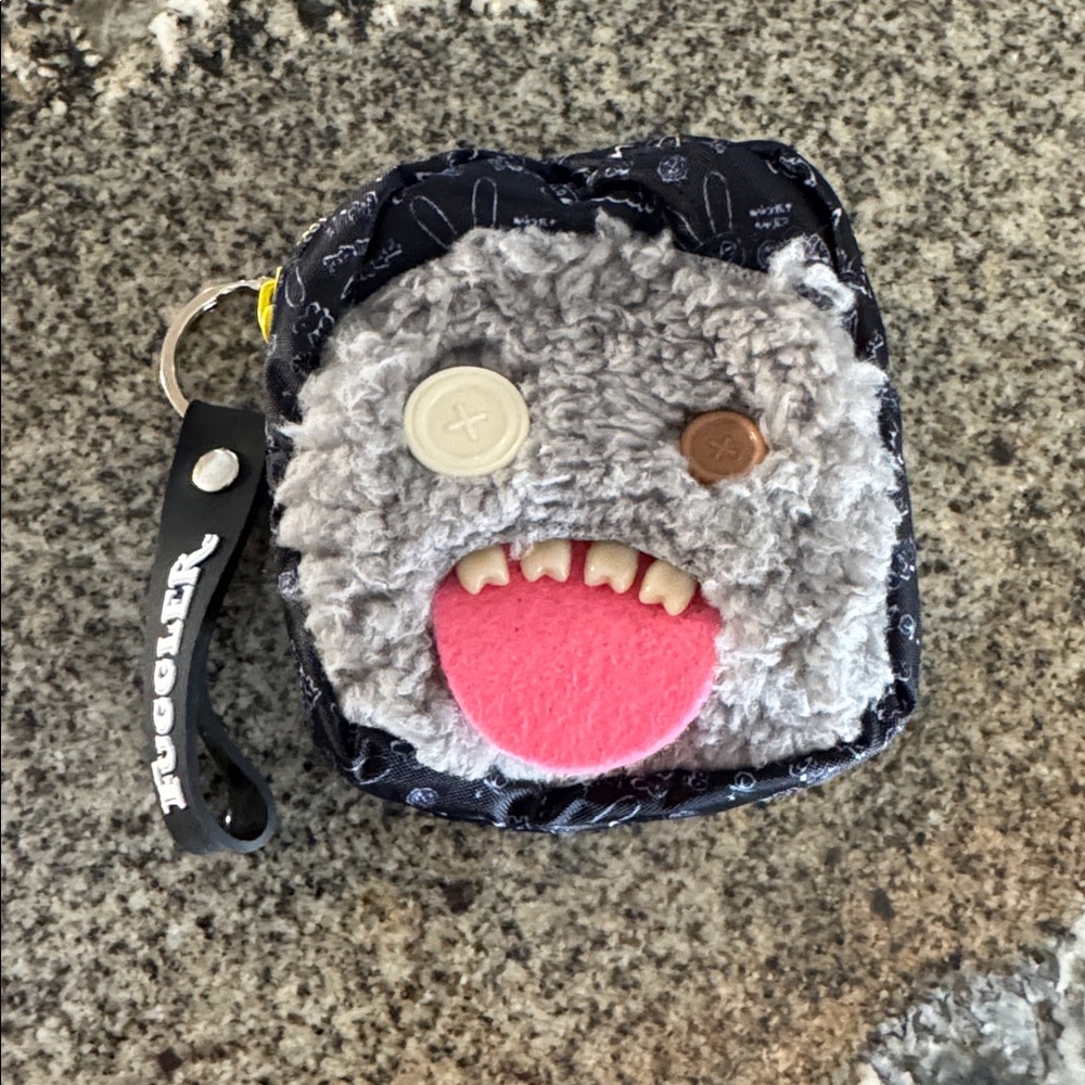 FUGGLERS Mini Backpack Keychain w/ Bonus Stickers & Markers - GRAY NEW IN BOX - Picture 3 of 6